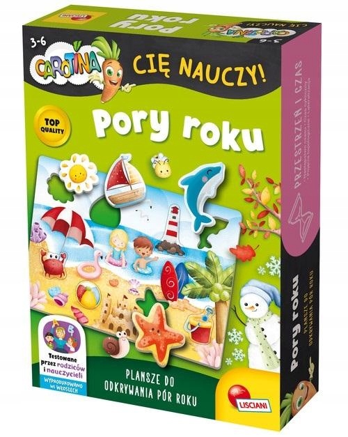 Gry Edukacyjne Dla Przedszkolaka Gra Planszowa Carotina cię nauczy Pory Rok