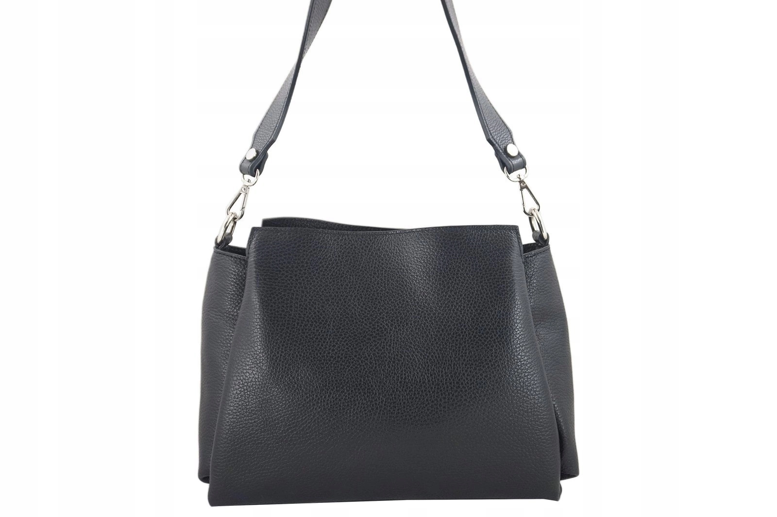 Dámská kufřík s širokým italským popruhem černá