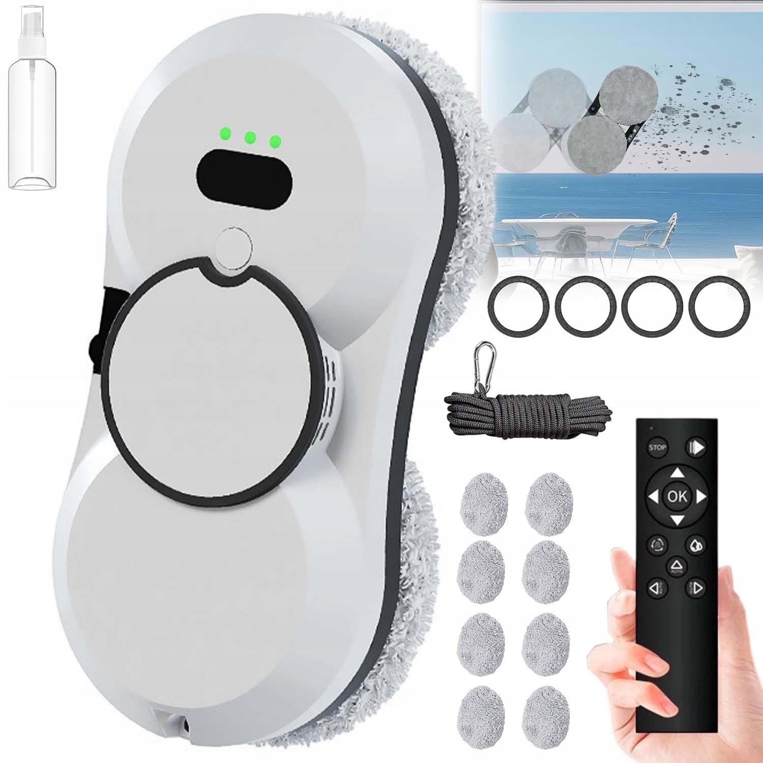 Automatický Robot Na Mytí Oken Čistič Skel Oken Model Myčka 5600PA