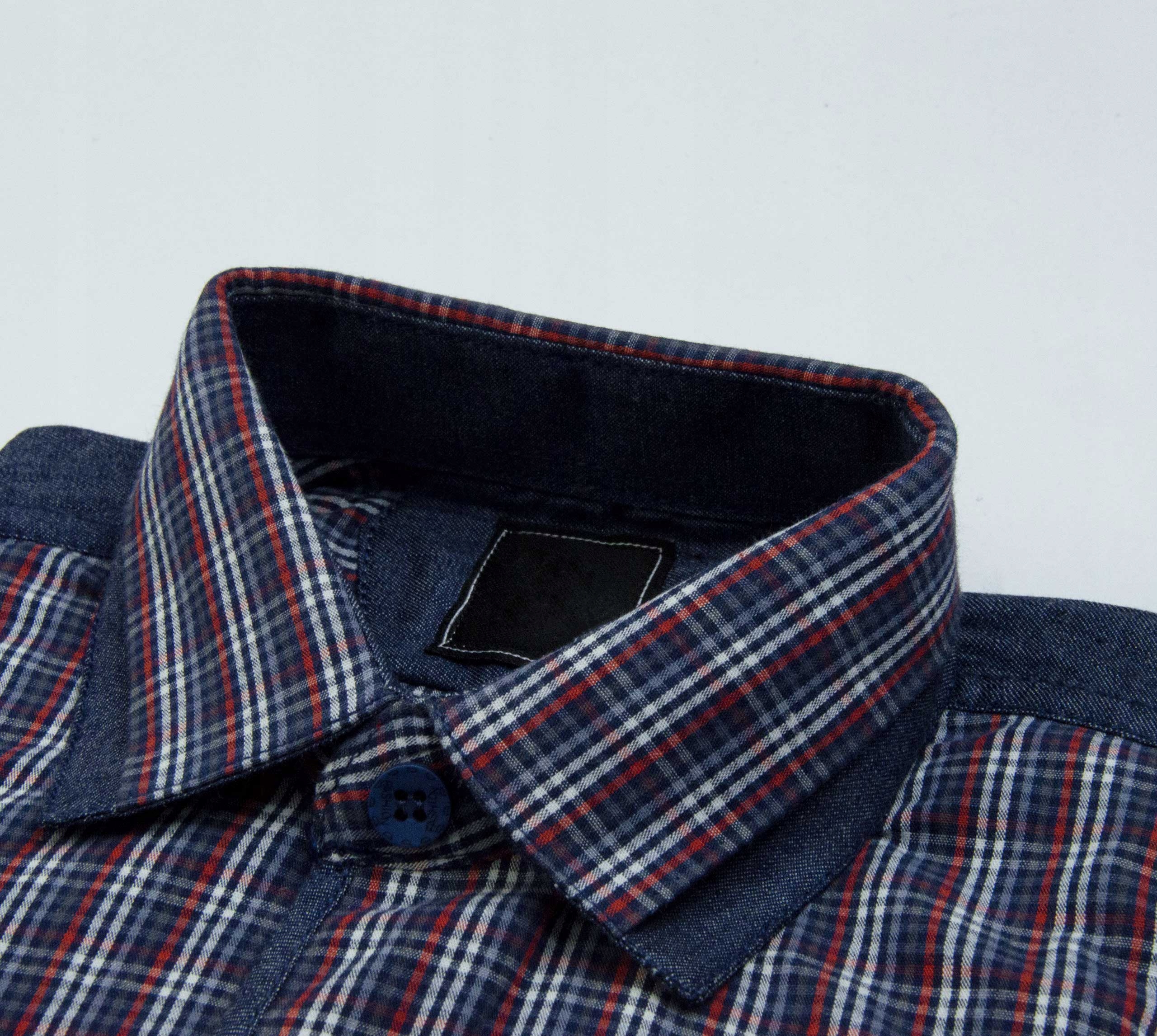 KOSZULA WIZYTOWA długi rękaw drobna krateczka 122 Marka Inna marka