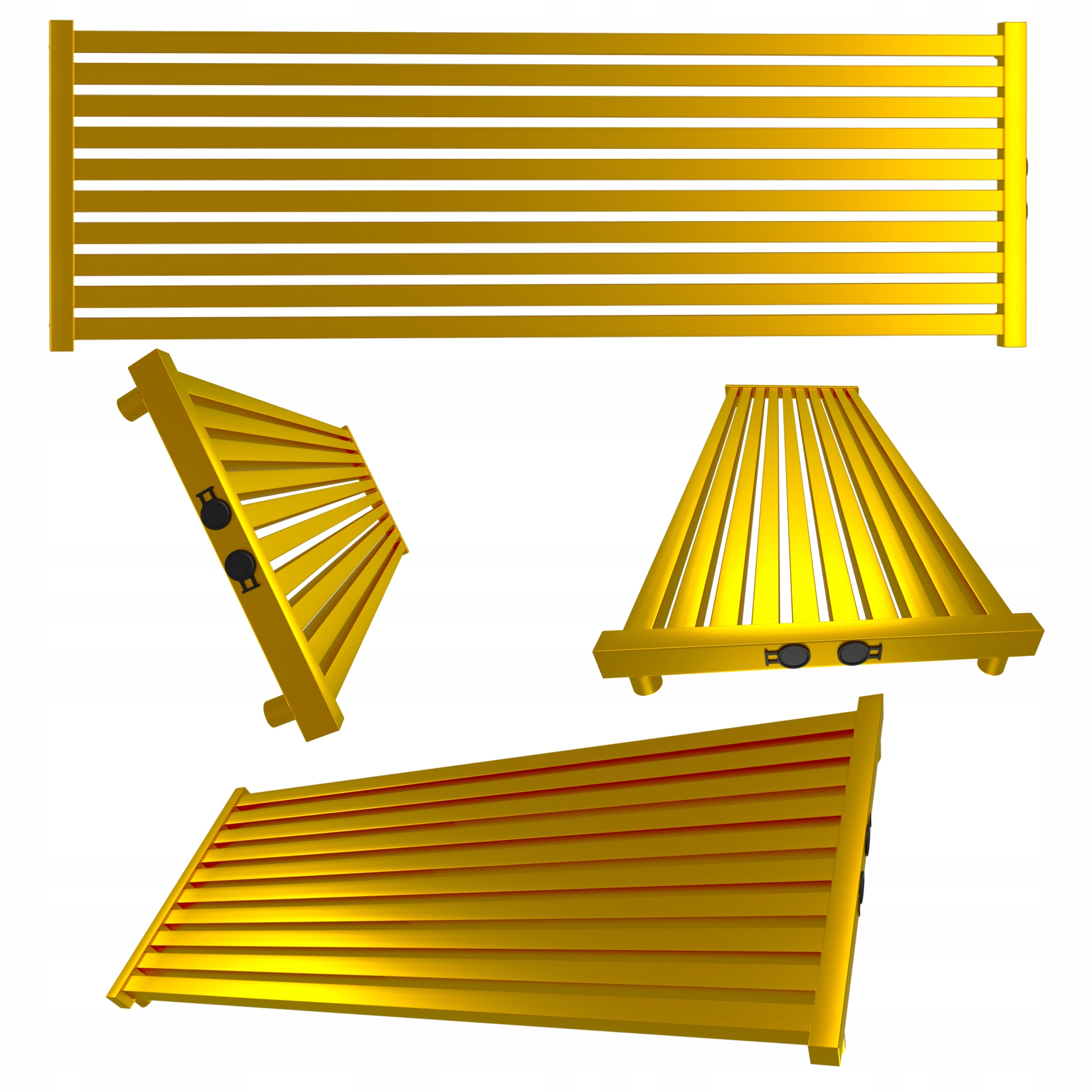 Dekorativní radiátor úrovně Radiator 180x46 Zlatý