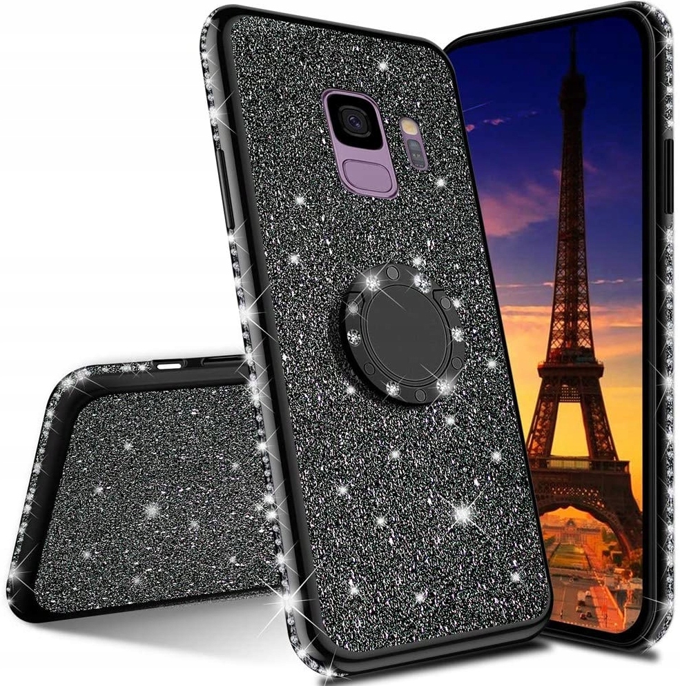 

Etui Brokat Do Samsung A6 2018 Ring Case + Szkło