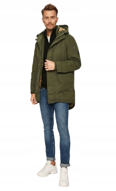 Pepe Jeans Pánská Hnědá Parka Bunda S Kapucí M 1_0