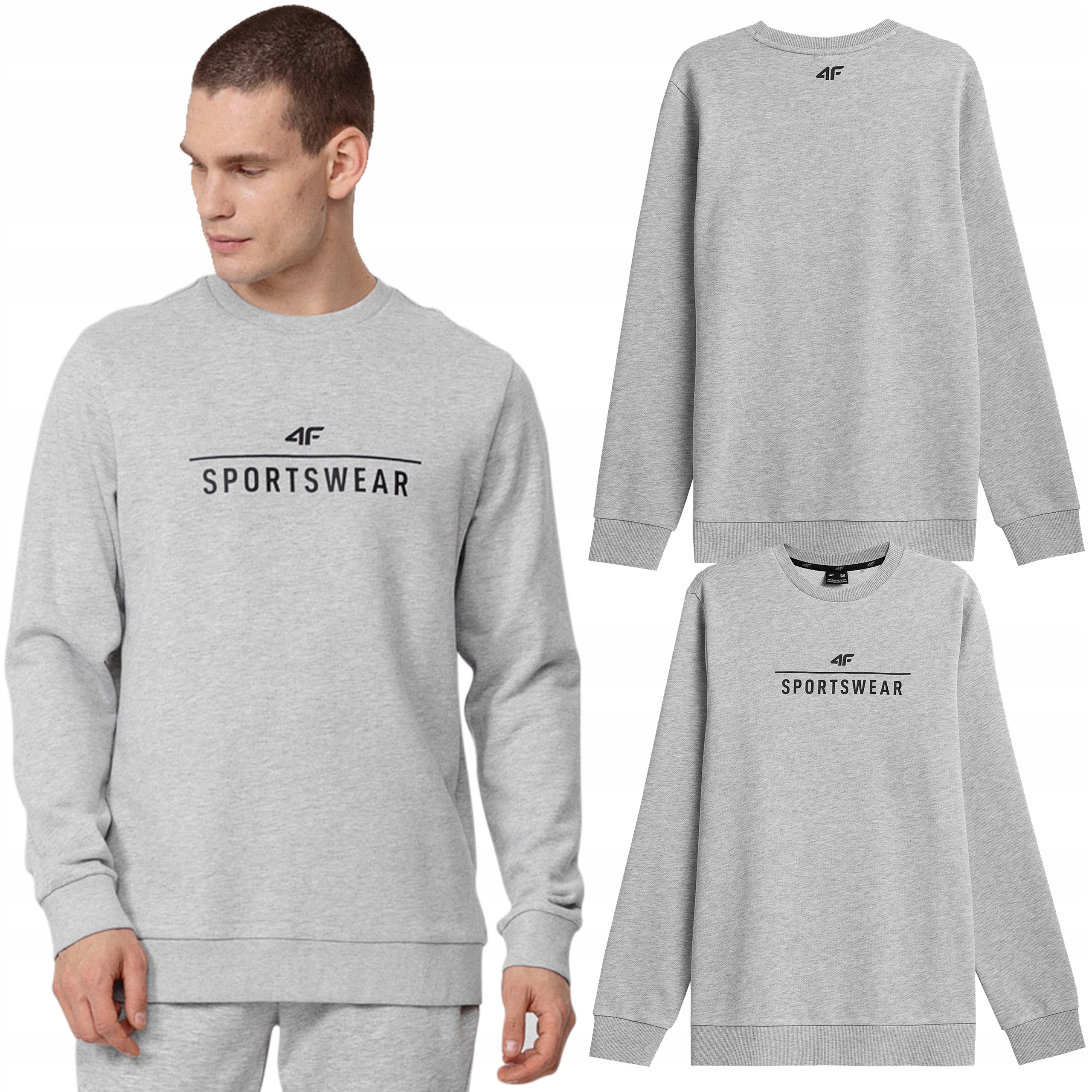 

Bluza Męska 4F Bawełniana Bez Kaptura Sport Dres