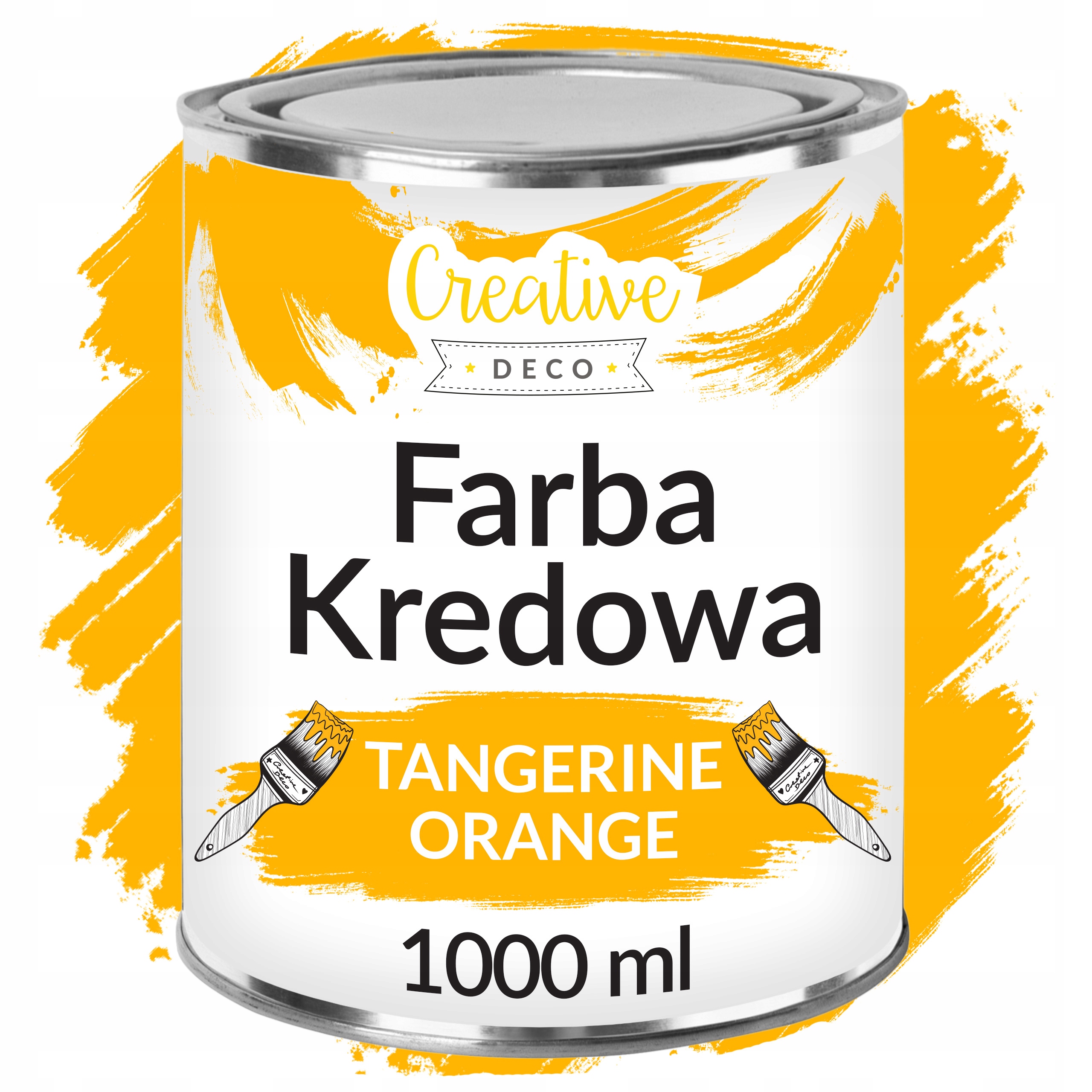 Barva křídová oranžová pro renovaci dekorace nábytku dřeva 1000 ml