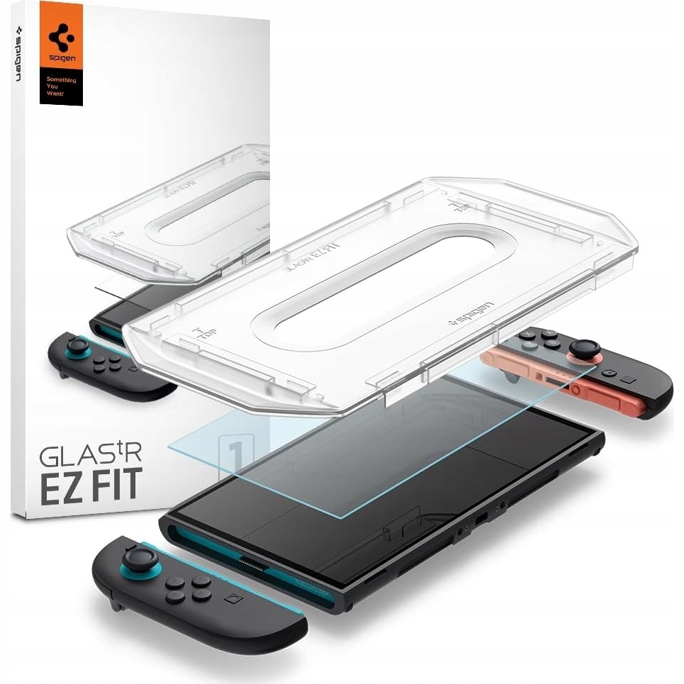 Tvrzené Sklo Spigen Glas.tr “ez Fit” 2-PACK Nintendo Switch 2 Clear