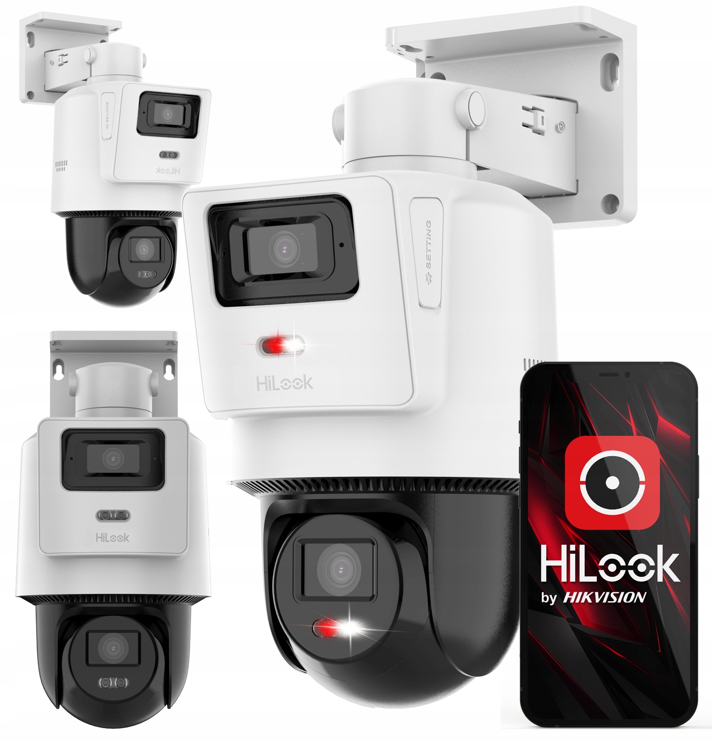 Kamera Obrotowa Ip 8MPx (4MP+4MP) TandemVu PTZ-D4 HiLook by Hikvision