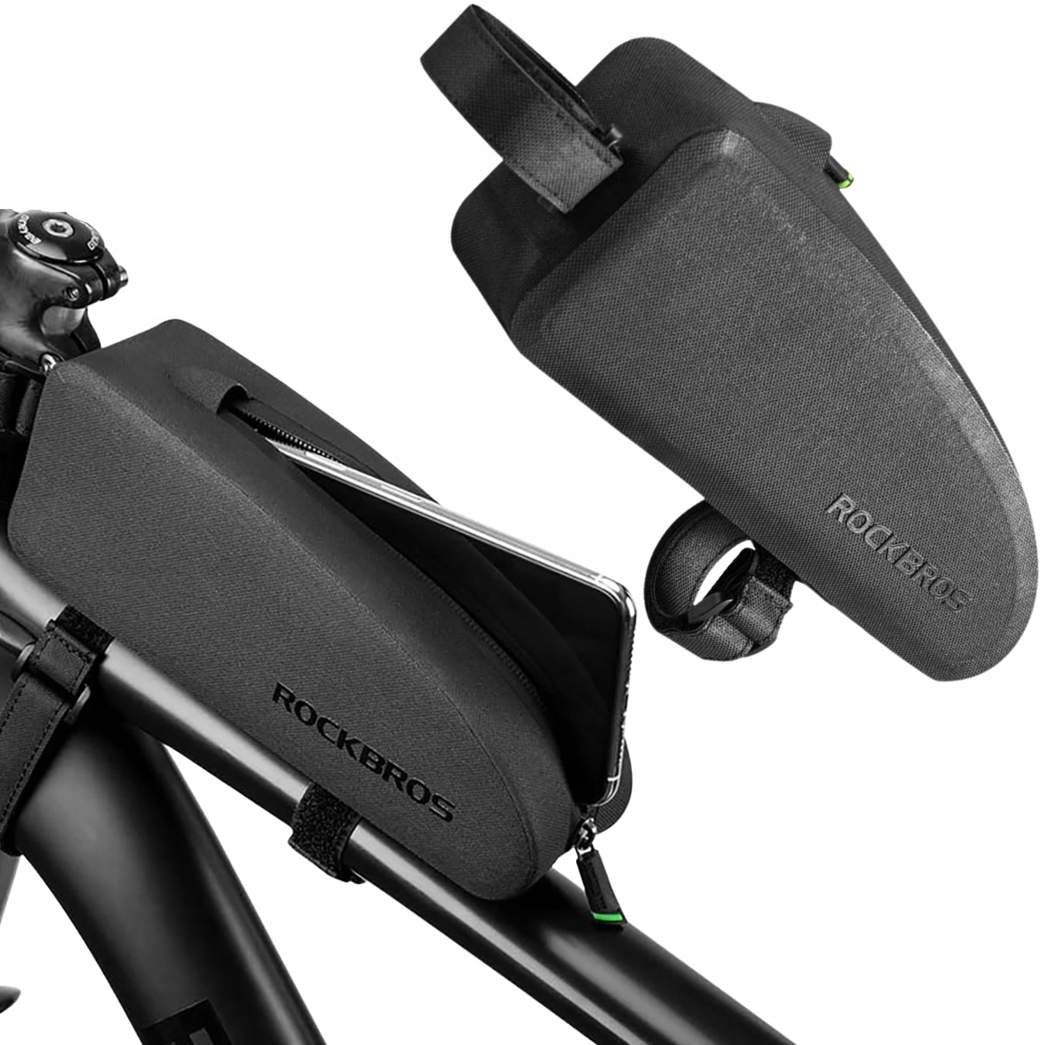 Torba Rowerowa Na Ramę Sakwa Wodoodporna Na Telefon Pojemna 1.5L Rockbros