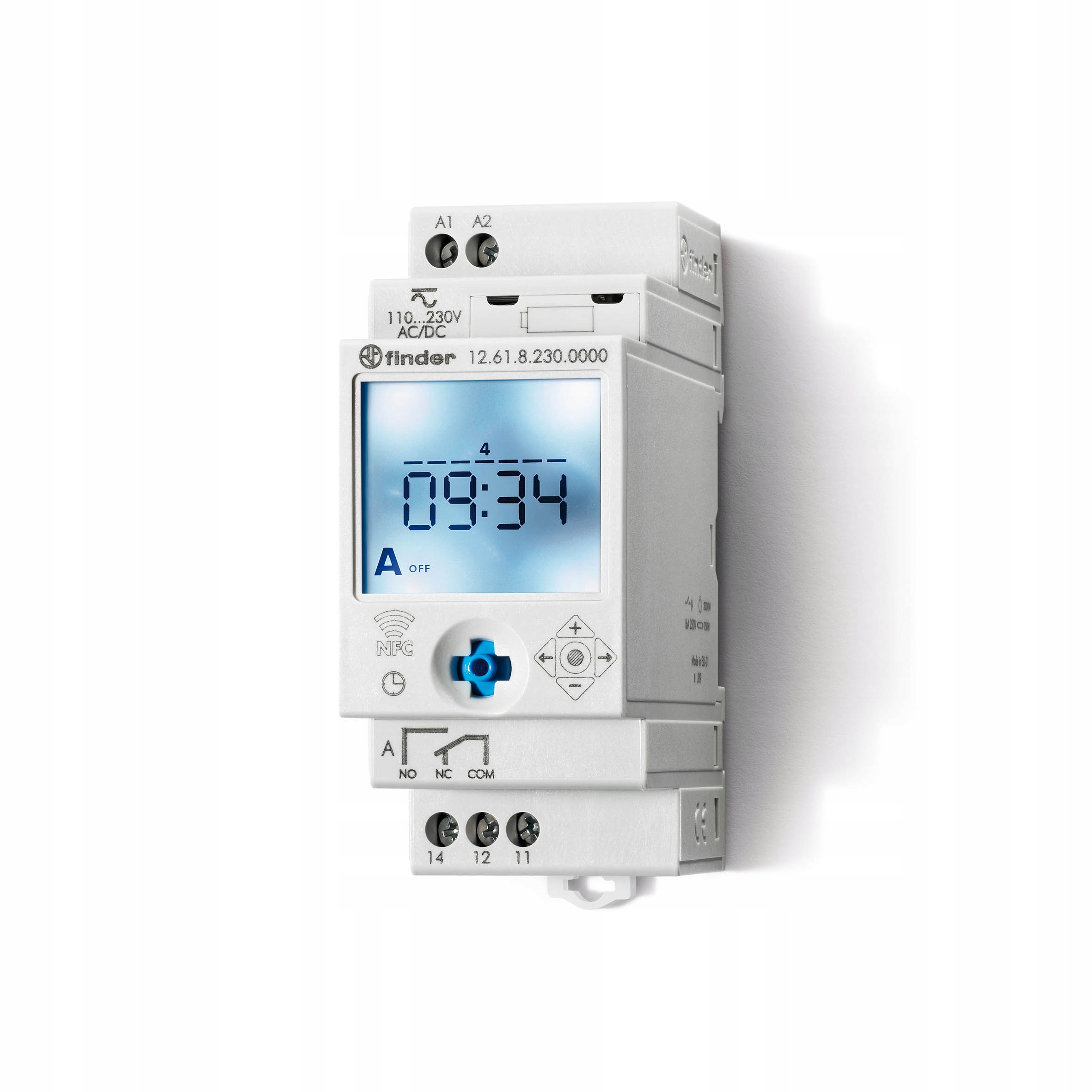 Týdenní spínací hodiny Nfc 1P 16A IP20 230V Ac/dc 126182300000PAS
