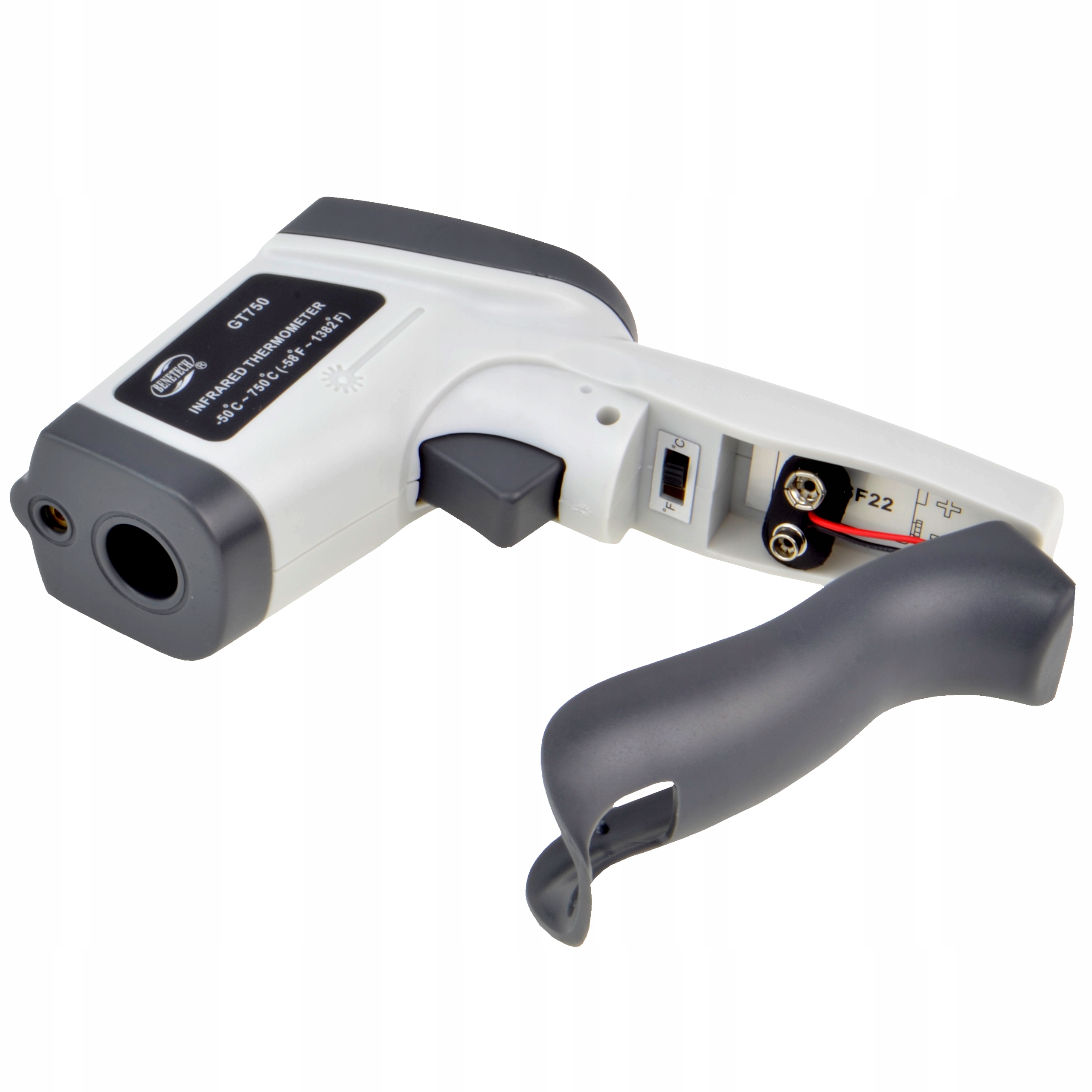 PIROMETR TERMOMETR LASEROWY BEZDOTYKOWY -50 +750 Zakres pomiaru temperatury od -50 do 750°C