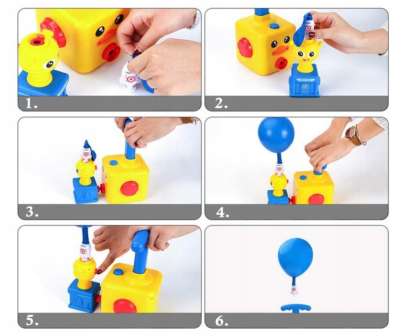 Power Balloon AUTA Z NAPĘDEM pompka balony pojazdy Wiek dziecka 3 lata +