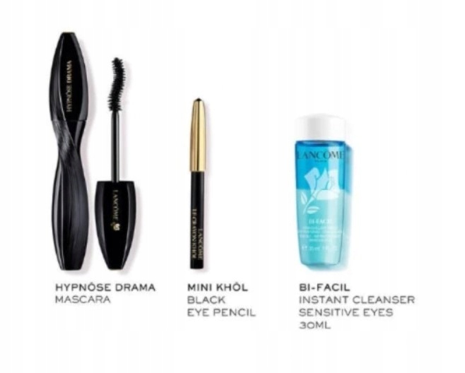 Lancome_set Hypnose Drama řasenka 8 ml Le Crayon Khol 0,7 g Bi-Facil