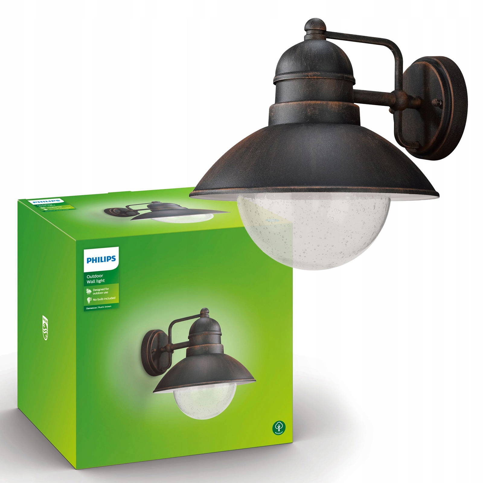 Zahradní nástěnné svítidlo Venkovní fasádní lampa Lampa E27 IP44 Philips