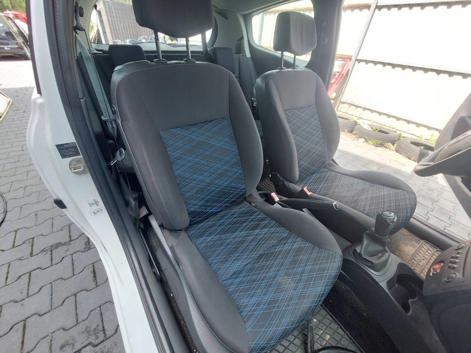 seats KOMPLET left right seat rear part + side RENAULT CLIO III