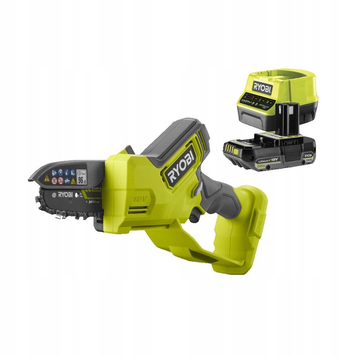 Ryobi Beszczotkowa pilarka łańcuchowa18V RY18PSX10A-120 2Ah