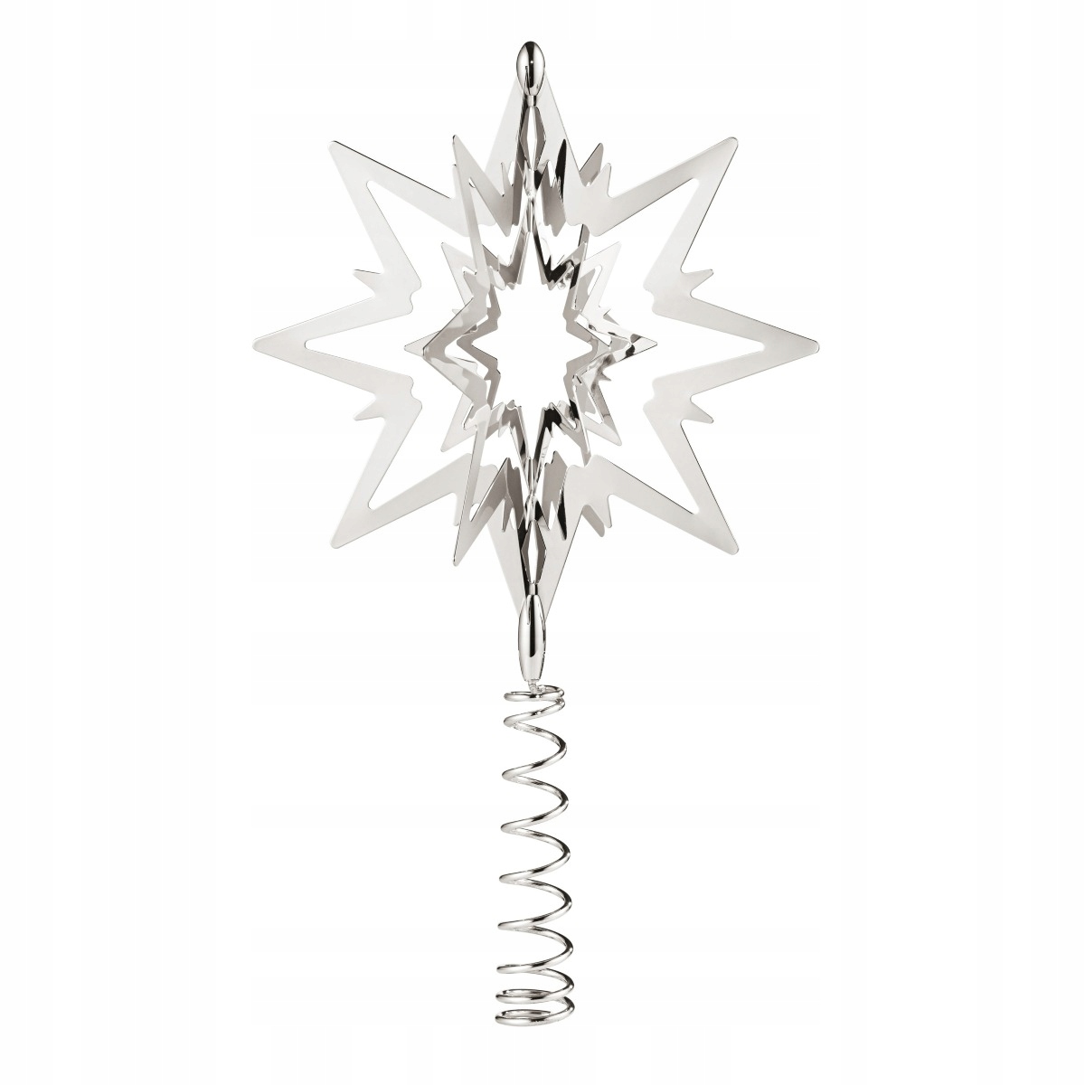 Georg Jensen Christmas Hviezda Špička na vianočný stromček 18 cm strieborná strieborná