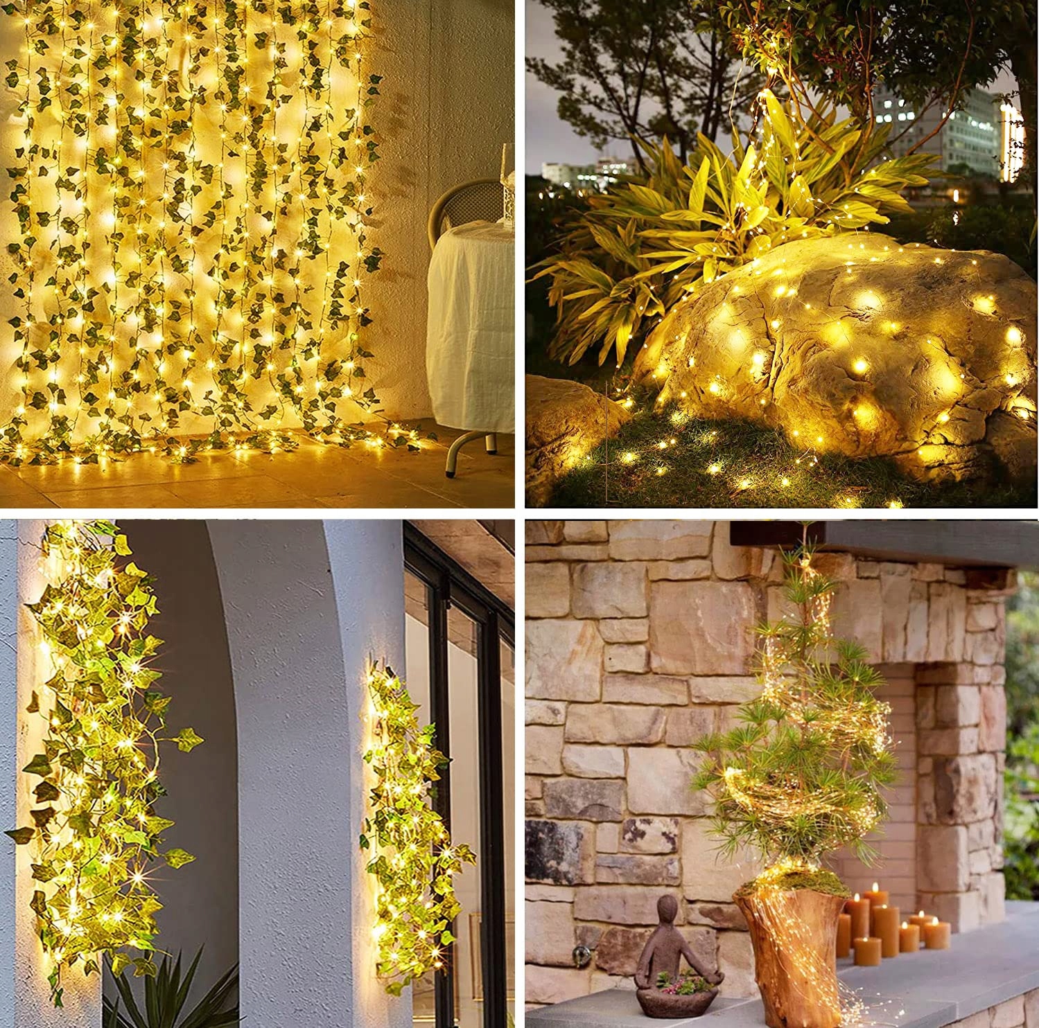 JOYCOME Lampki Solarne Girlanda Świetlna Łańcuch Dekoracyjny 2M 200LED — miniatura 6