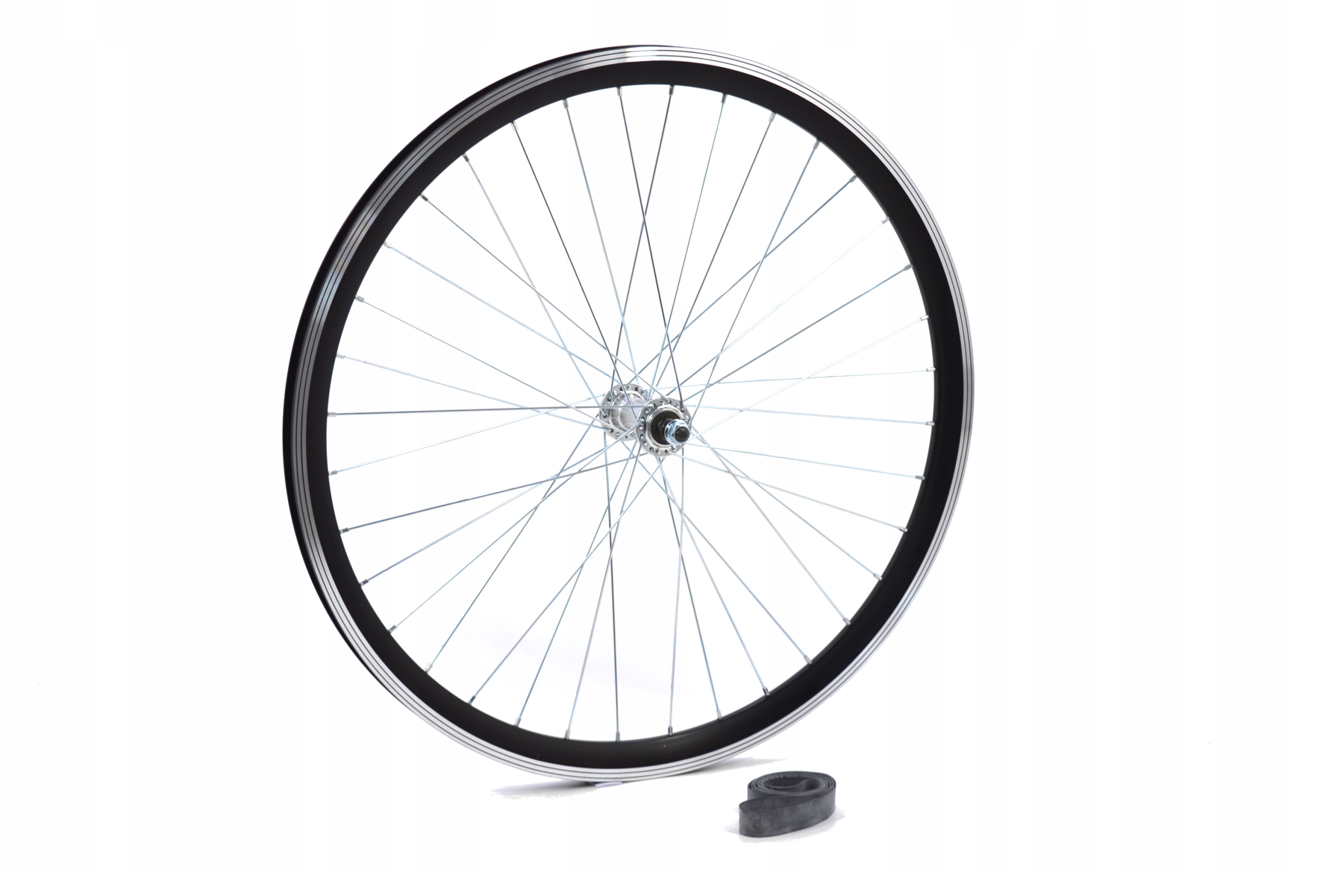 KOŁO ROWEROWE 28 PRZÓD DWING WZMACNIANE ALU CZARNE