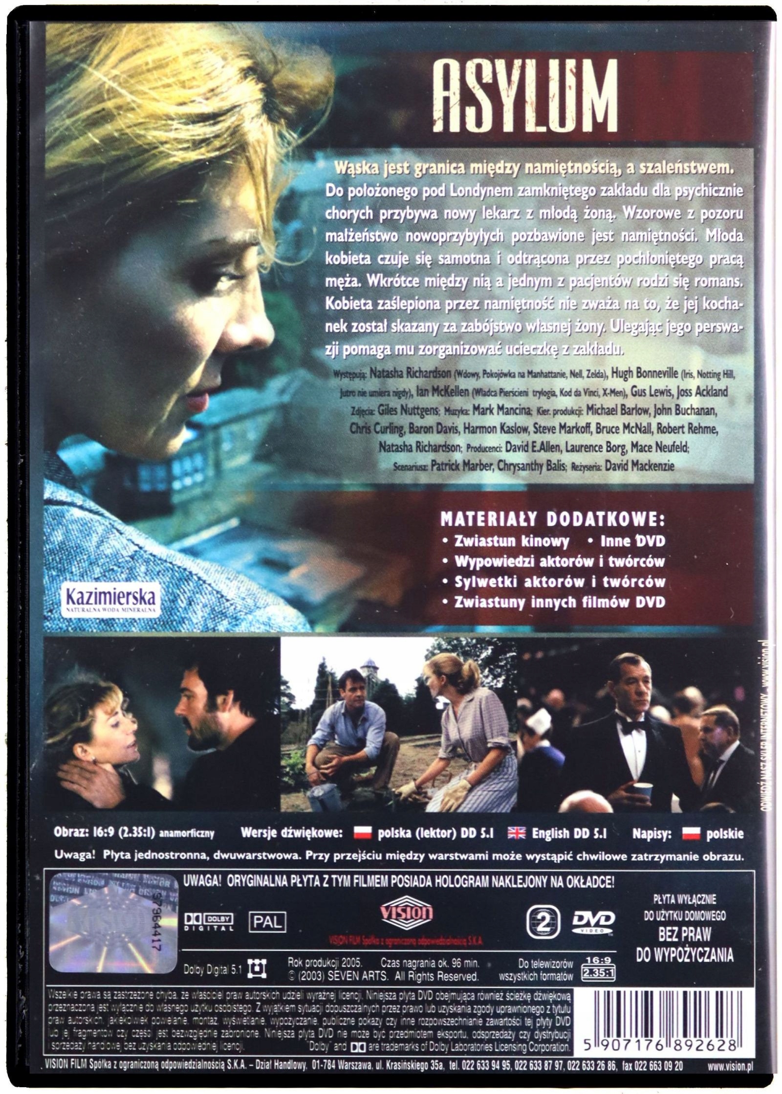 Asylum DVD-lemez Csomagolás állapota eredeti