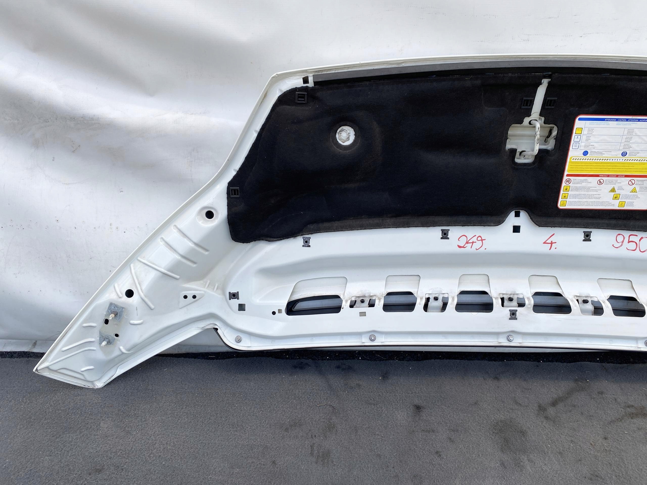 DUCATO BOXER JUMPER 14- Capot BIALA EWP 249 DEMONTAZ ORYG.