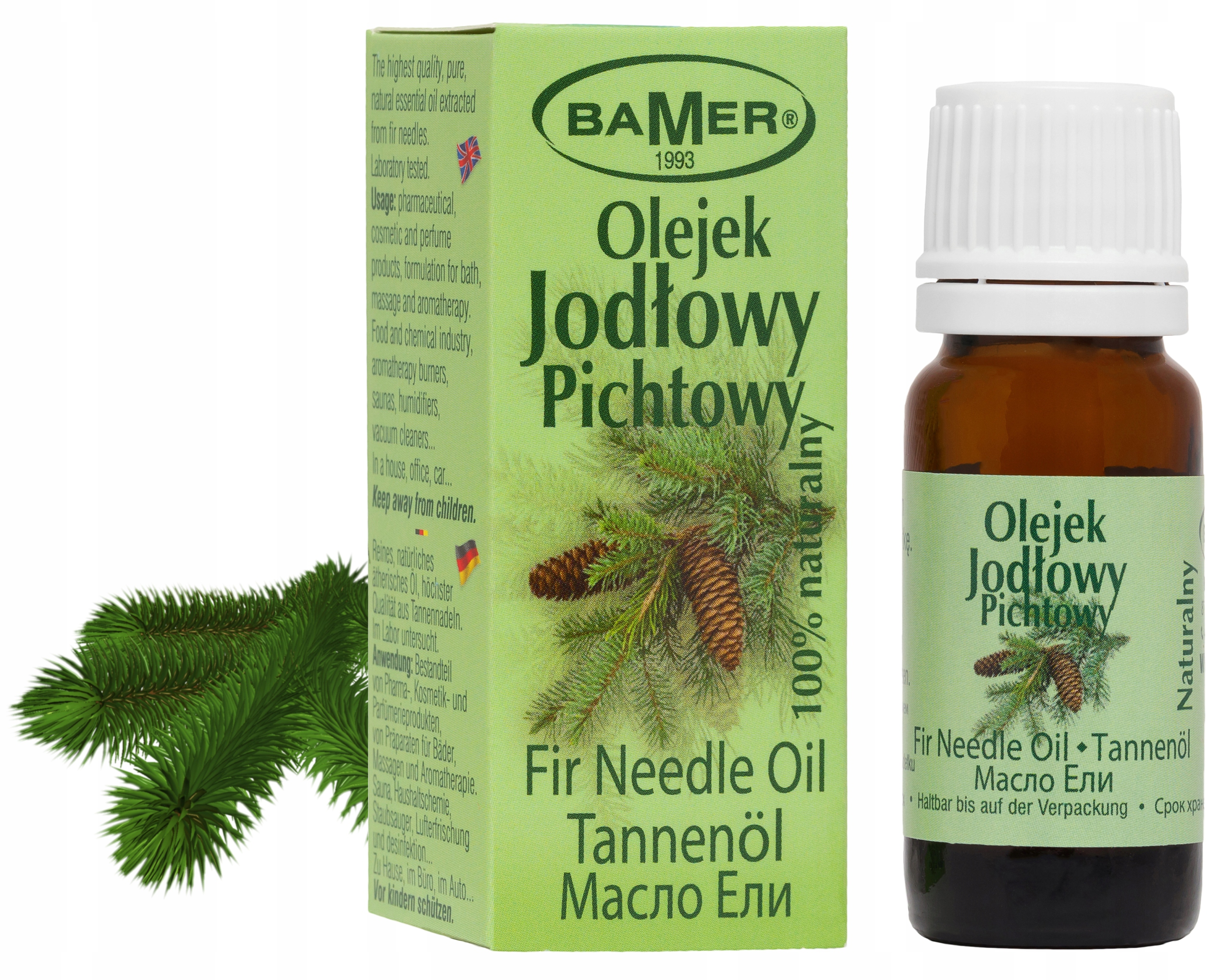 

Jodłowy Pichtowy Polski Olejek Eteryczny Bamer