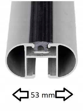 Belki alumin bagażnika dach 2szt 1,07m AMOS 6111