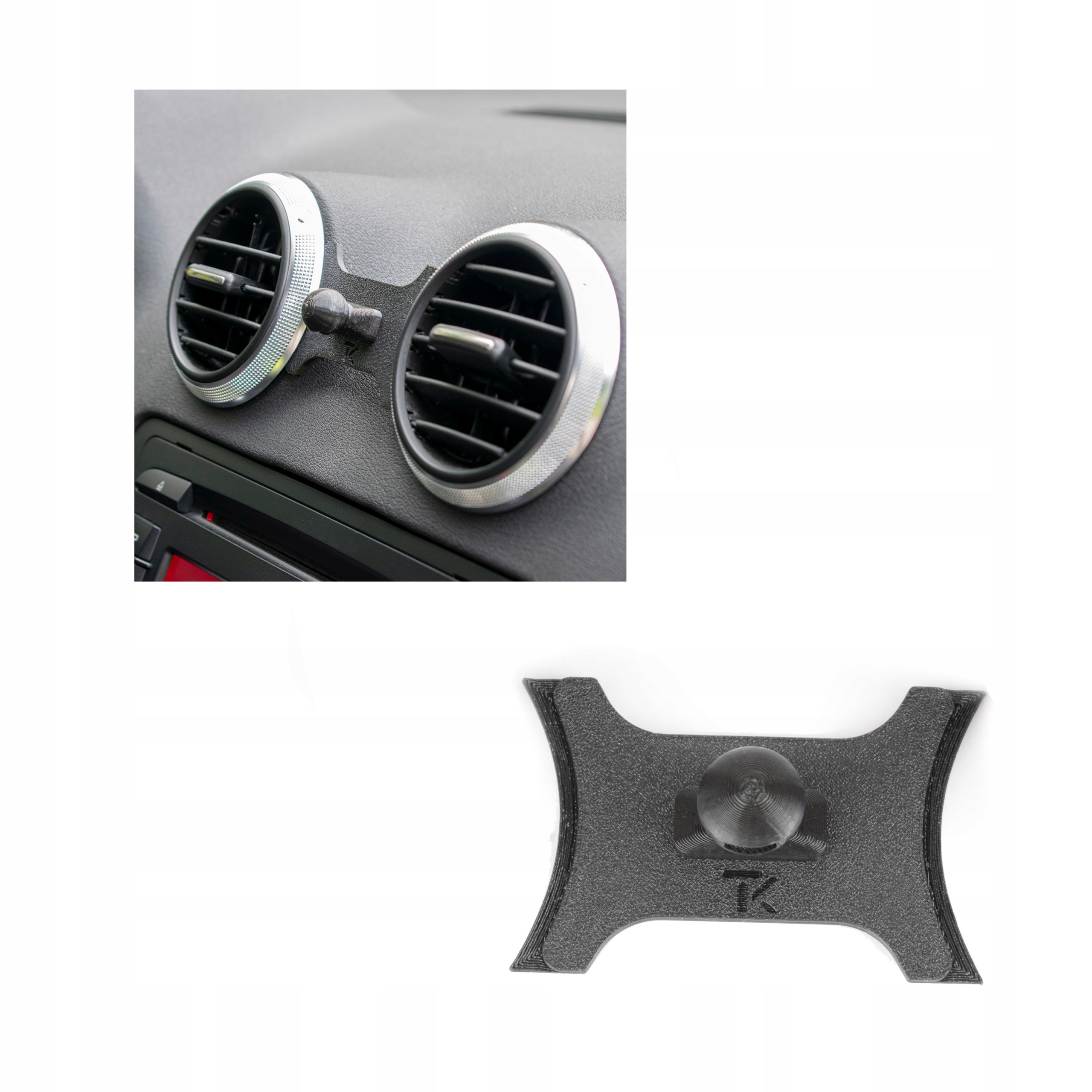 Uchwyt na telefon do Audi A3 S3 RS3 2003 - 2013 8P uniwersalny obrotowy TK
