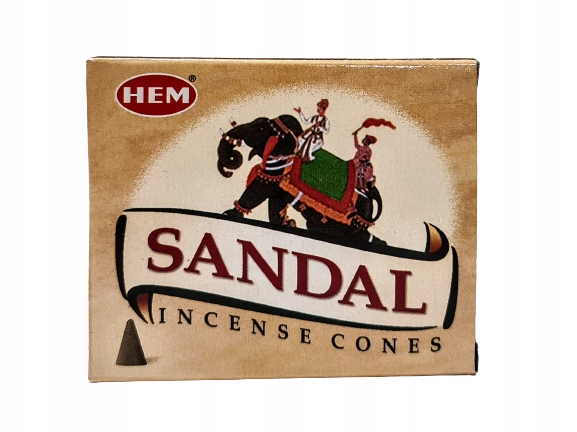 

Indyjskie Kadzidła Stożkowe Sandal