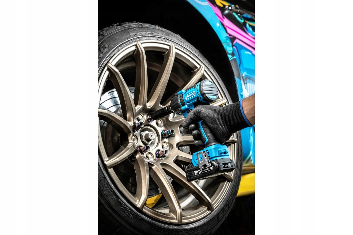 HOGERT Klucz udarowy akumulatorowy 400Nm HT2E200 Rozmiar trzpienia 1/2''