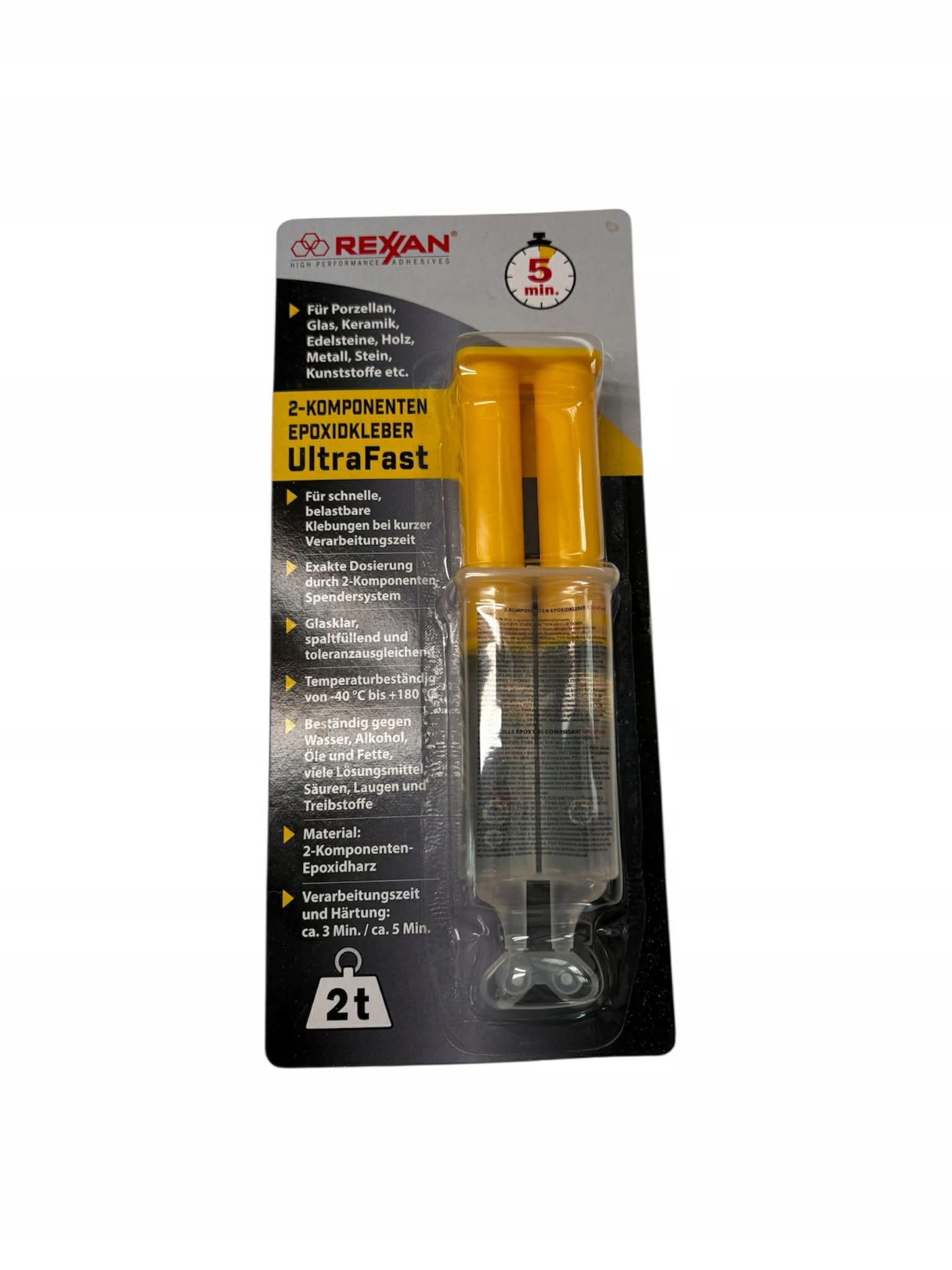 Rexxan Dwuskładnikowy klej epoksydowy 180°C Ultrafast 30,5 g