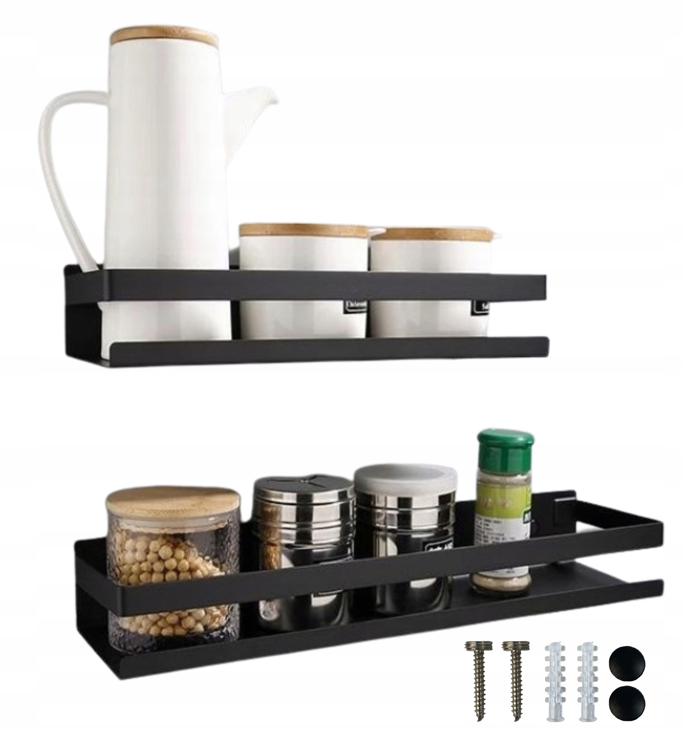 

Zestaw 2 Szt Półka Wisząca Loft Ścienna Kuchenna