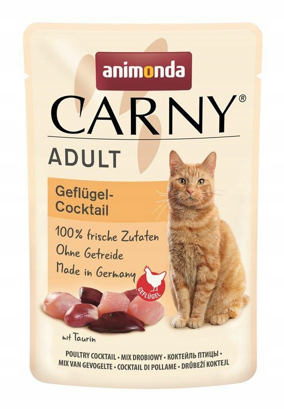 Levně 4x Animonda Carny Adult drůbeží koktejl 85 g