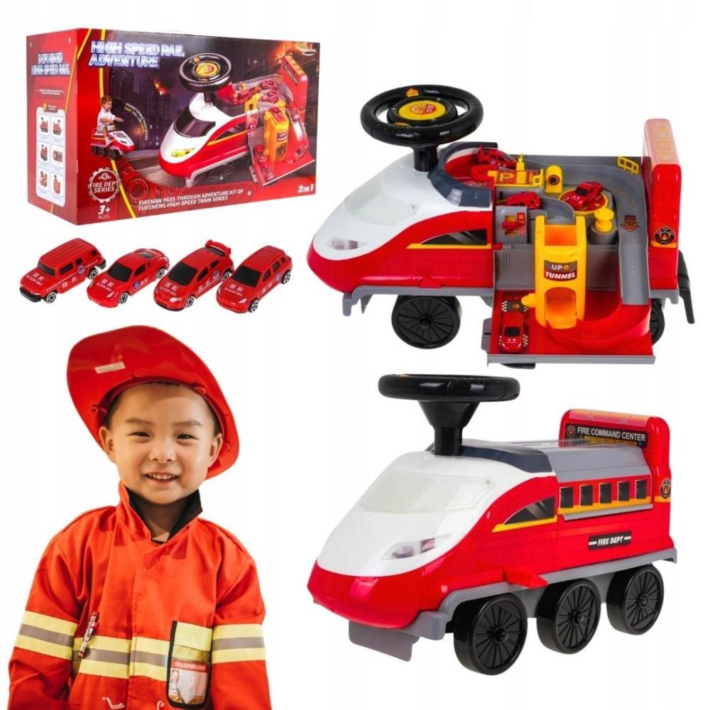 Jeździk Z Parkingiem 2W1 Straż Pożarna