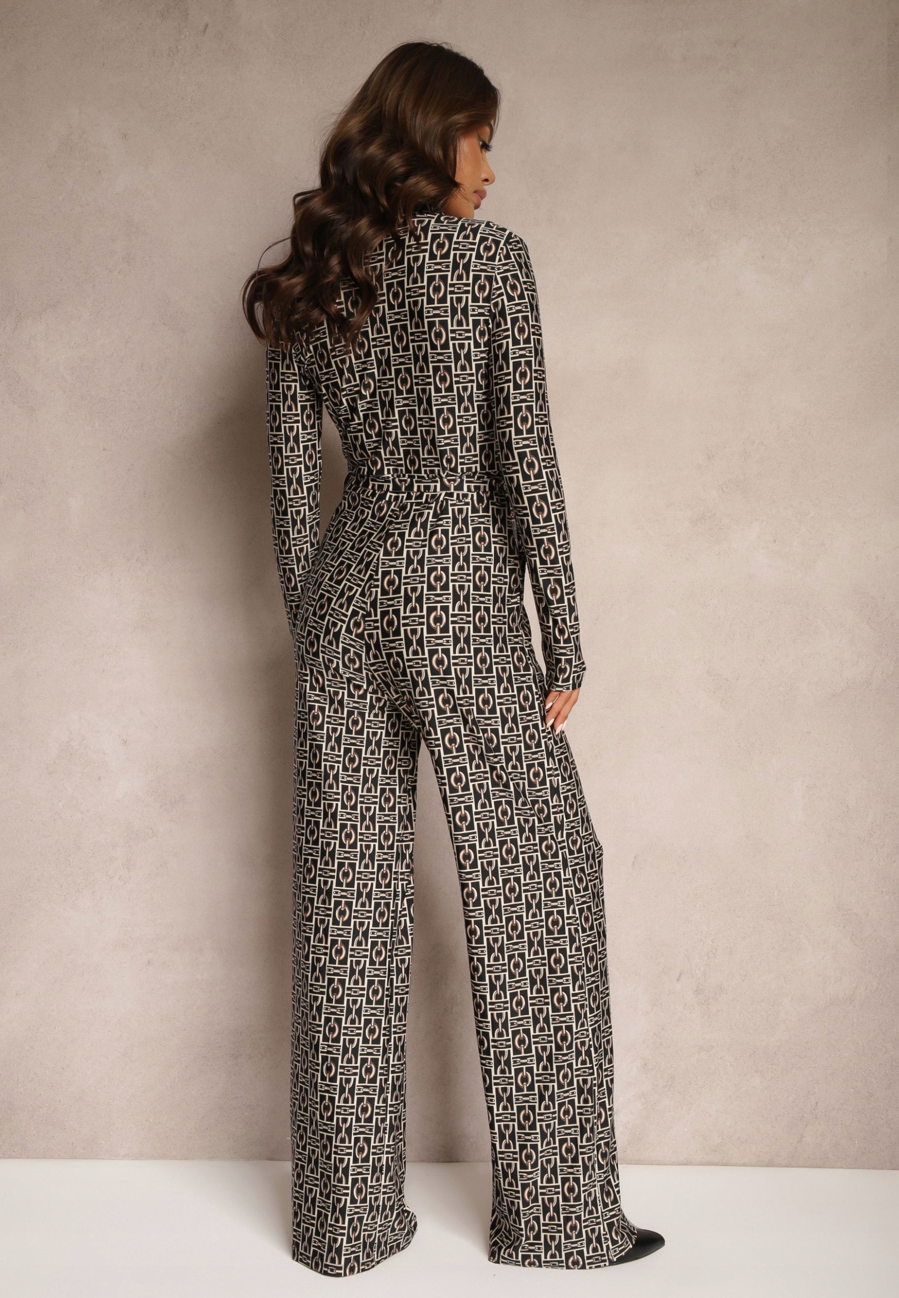 Renee Czarny Kombinezon damski L Długi Rozmiar S/L