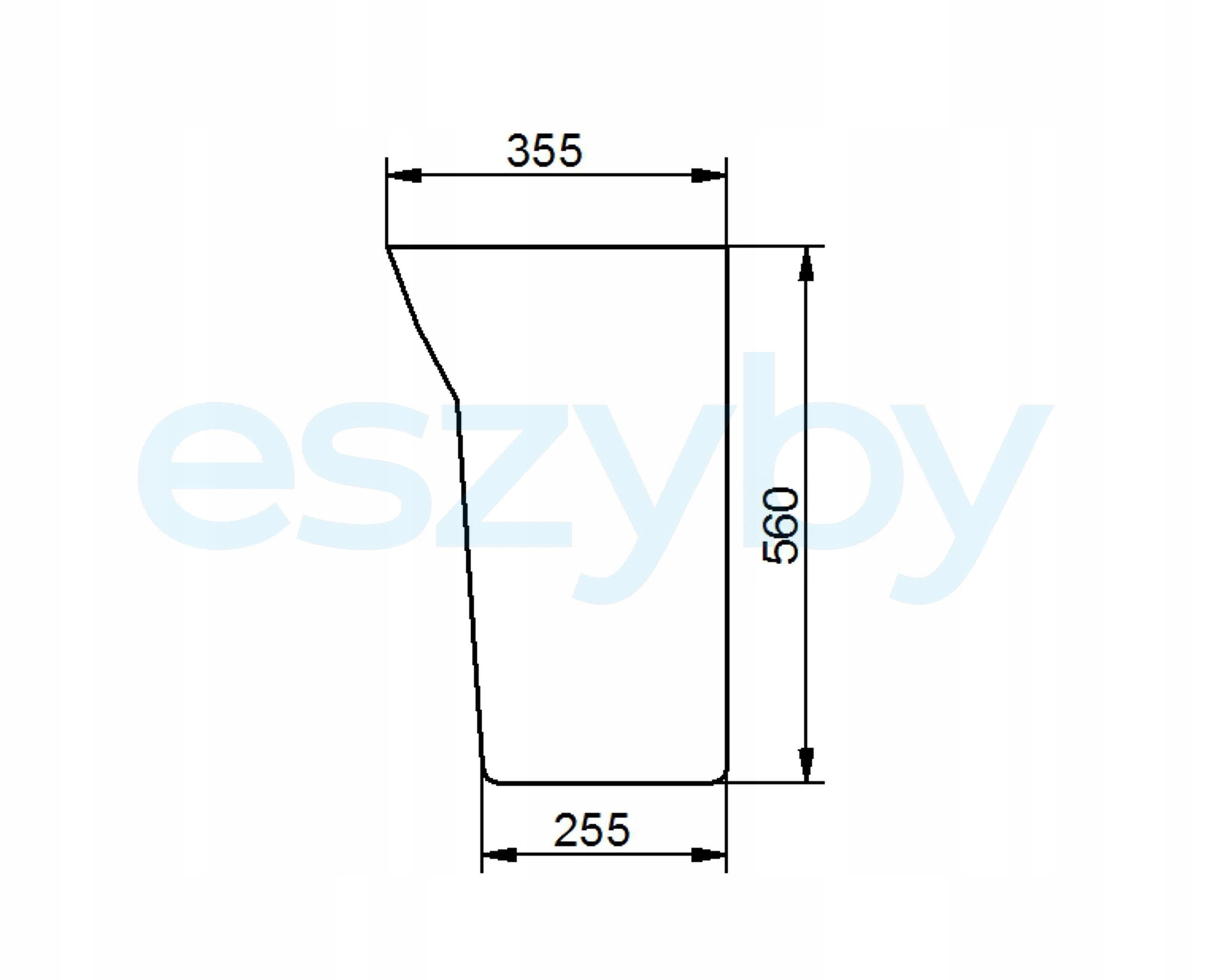 čelní sklo traktor Renault přední spodní L 7700669197