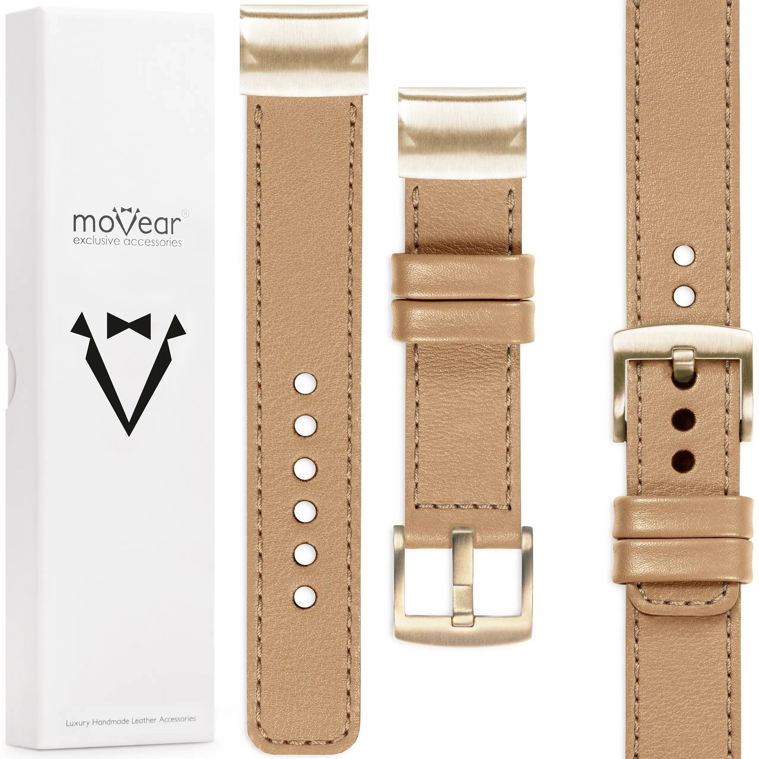 Kožený řemínek pro Garmin Fenix 8s 7s 6s 5s QuickFit 20 Polský