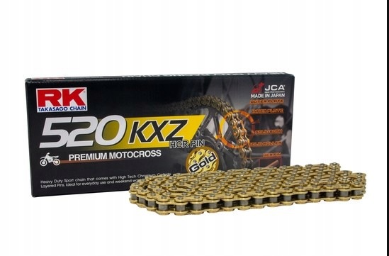 Rk Hnacia Reťaz (motocross) GB520KXZ-120 Spona (CL)
