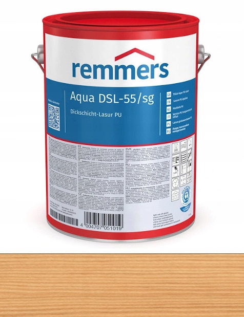 Remmers DSL-55 Lazura okien,drzwi 2,5L Bezbarwny