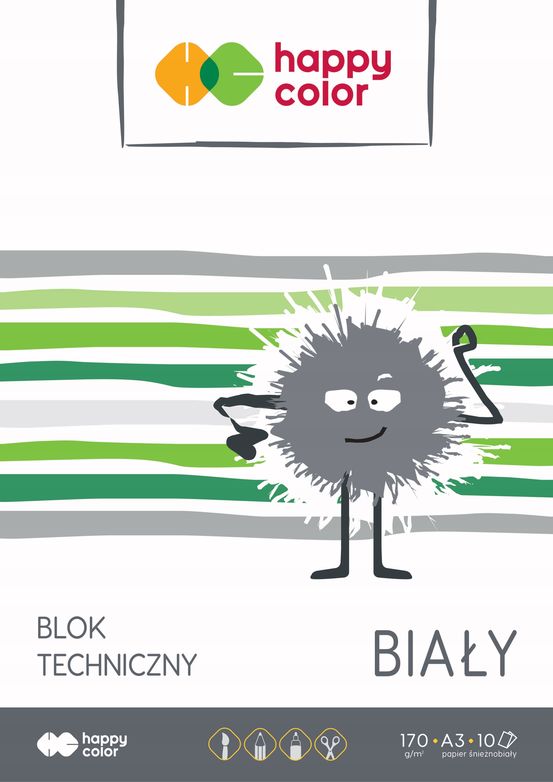 

Blok Techniczny A3 10k 170g biały Happy Color