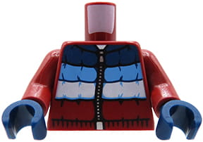 

Lego tors figurki kurtka pikowana, rękawiczki