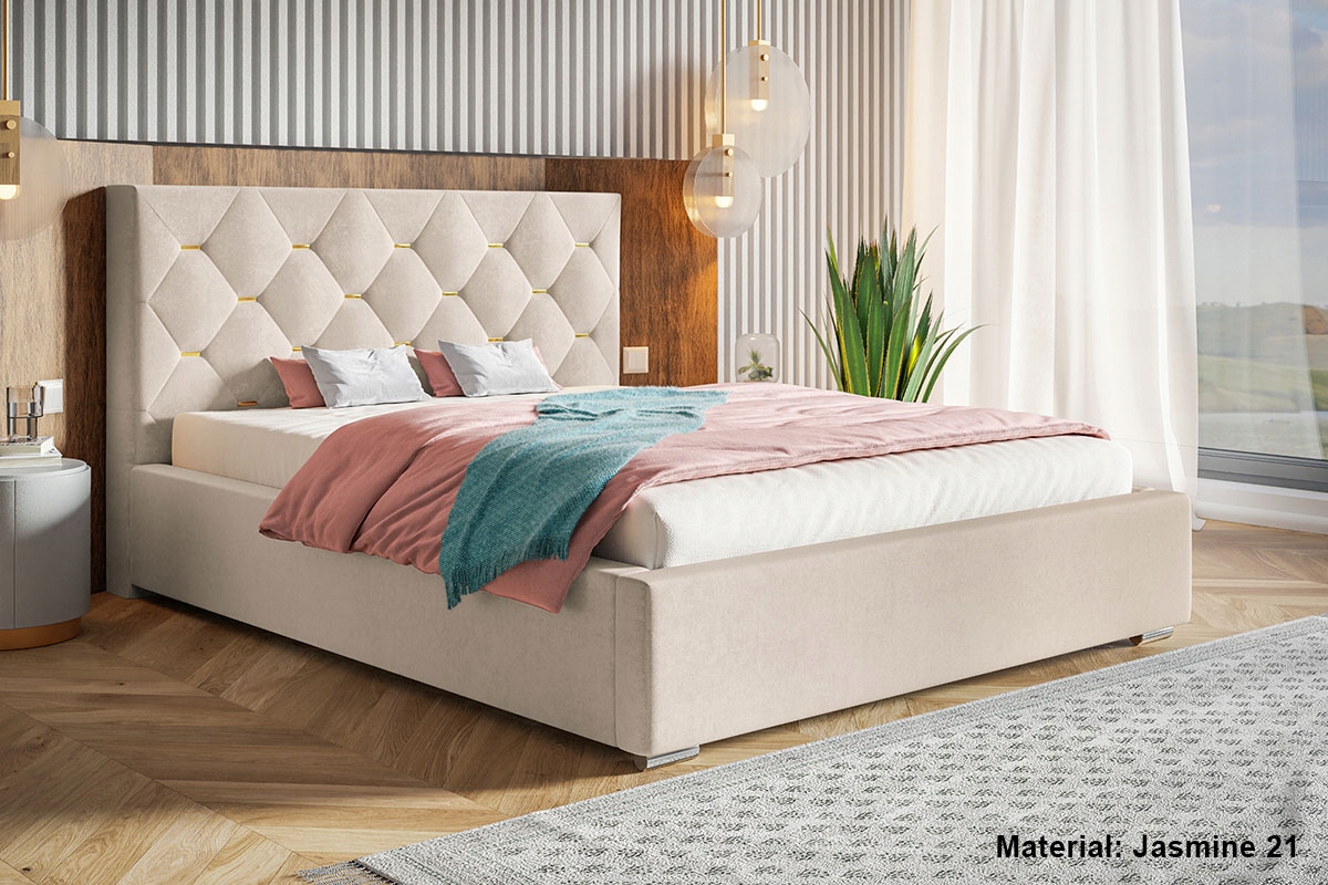 Łóżko LUX17 140x200 pikowane stelaż + pojemnik Kod producenta LUX