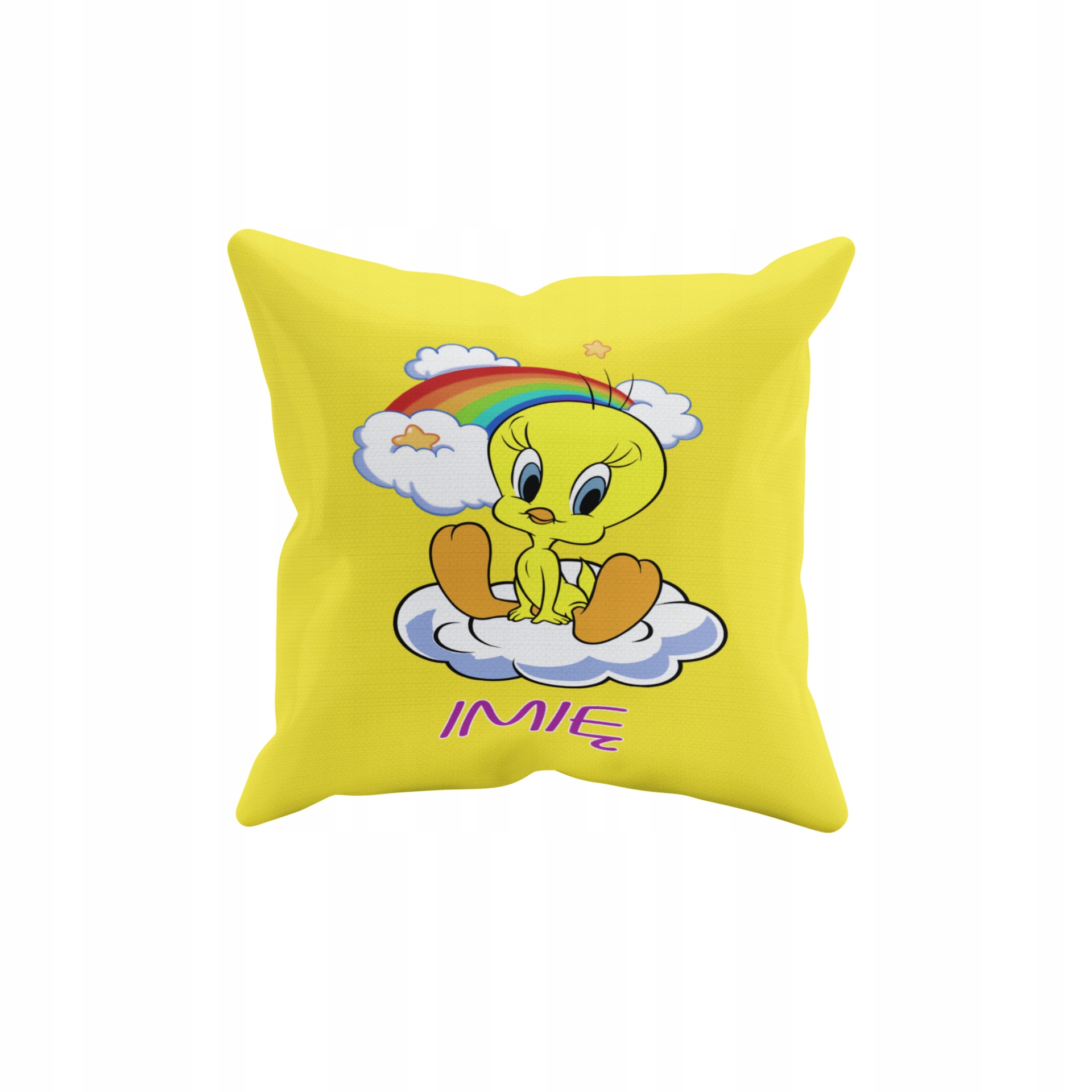 POSZEWKA NA PODUSZKĘ JAŚKA DO PRZEDSZKOLA TWEETY + IMIĘ GRATIS Waga produktu z opakowaniem jednostkowym 0.5 kg