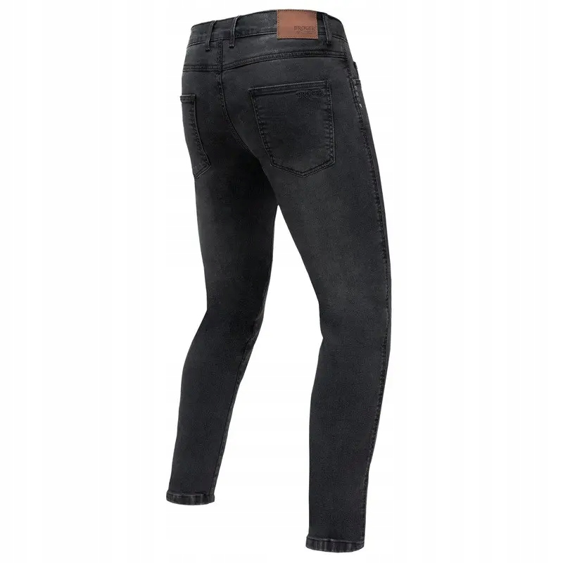 Jeansy motocyklowe BROGER California Slim Fit Washed Grey W32L32 Rozmiar 32/32