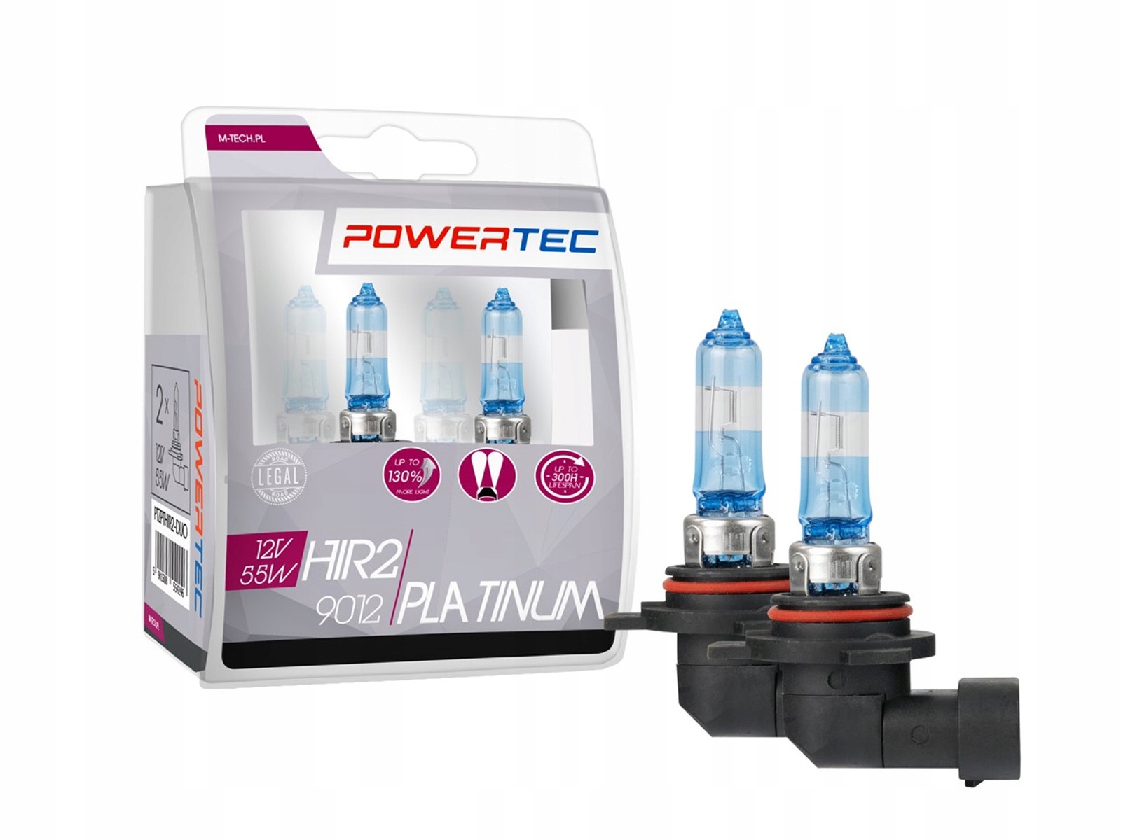 Gratisy# Żarówki Żarówka HIR2 9012 12V Powertec Platinum x2