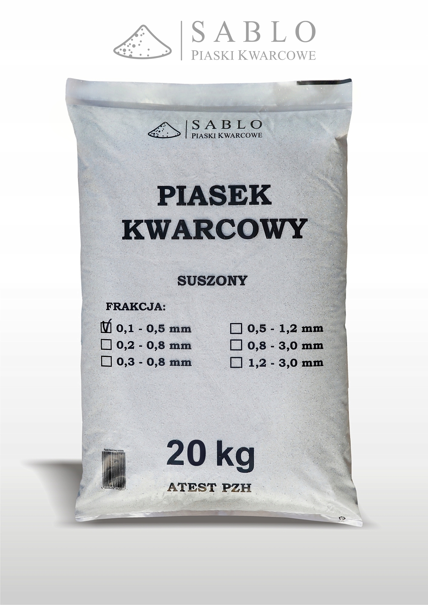 Piasek do piaskowania sablo piaski kwarcowe 25 kg 0,1-0,5 mm