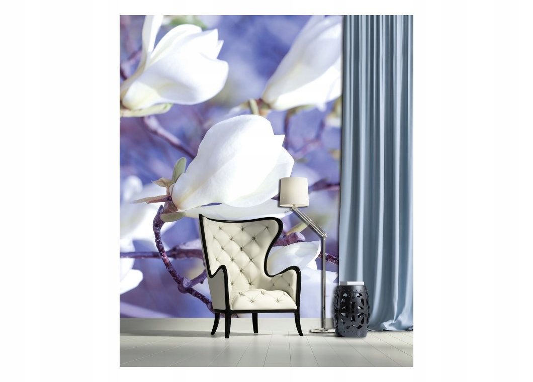 Fototapeta Magnolie bílé květy pastelové pozadí jemnost 206x275 lepidlo