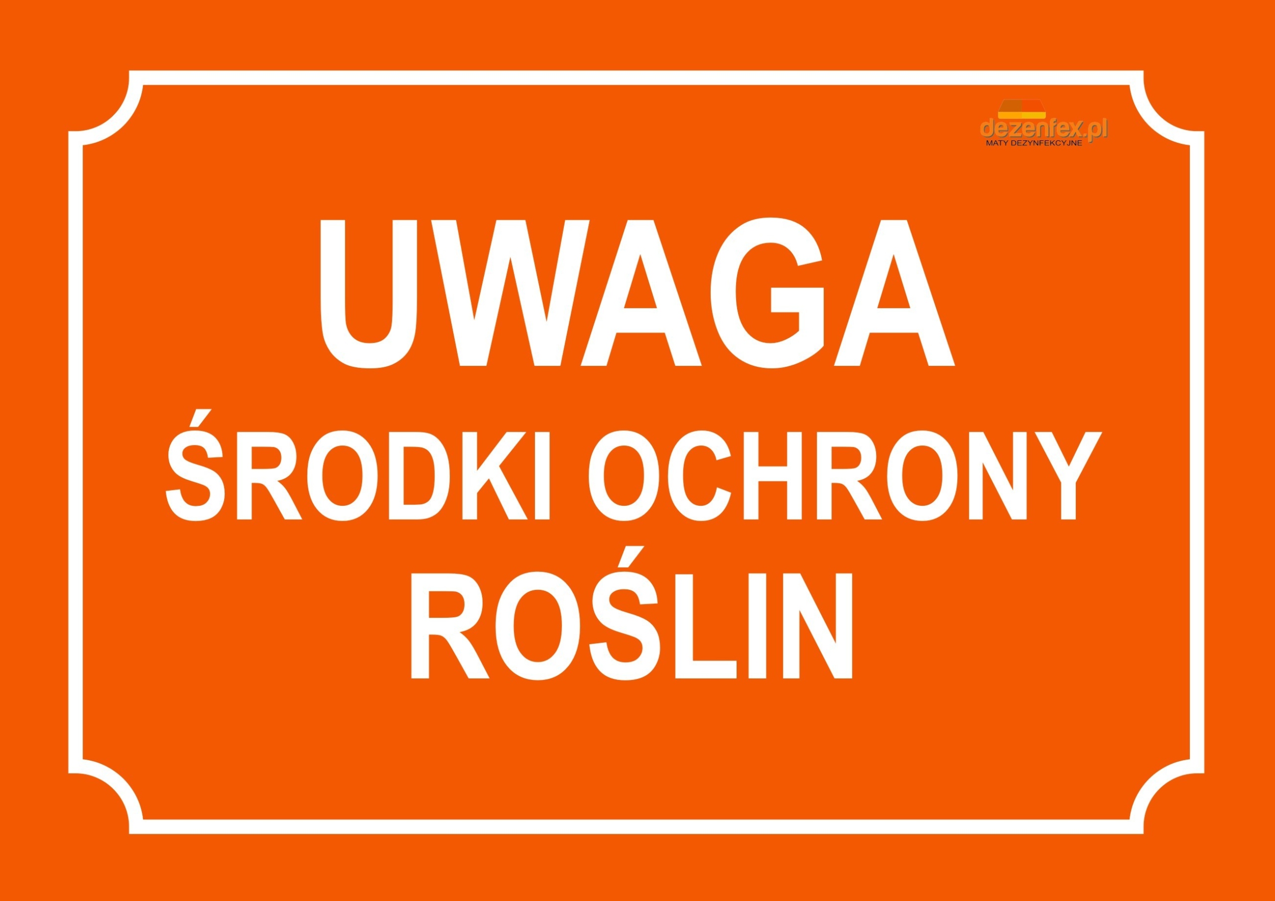 Nr.19 ŚRODKI OCHRONY ROŚLIN (pomarańczowe) TABLICA