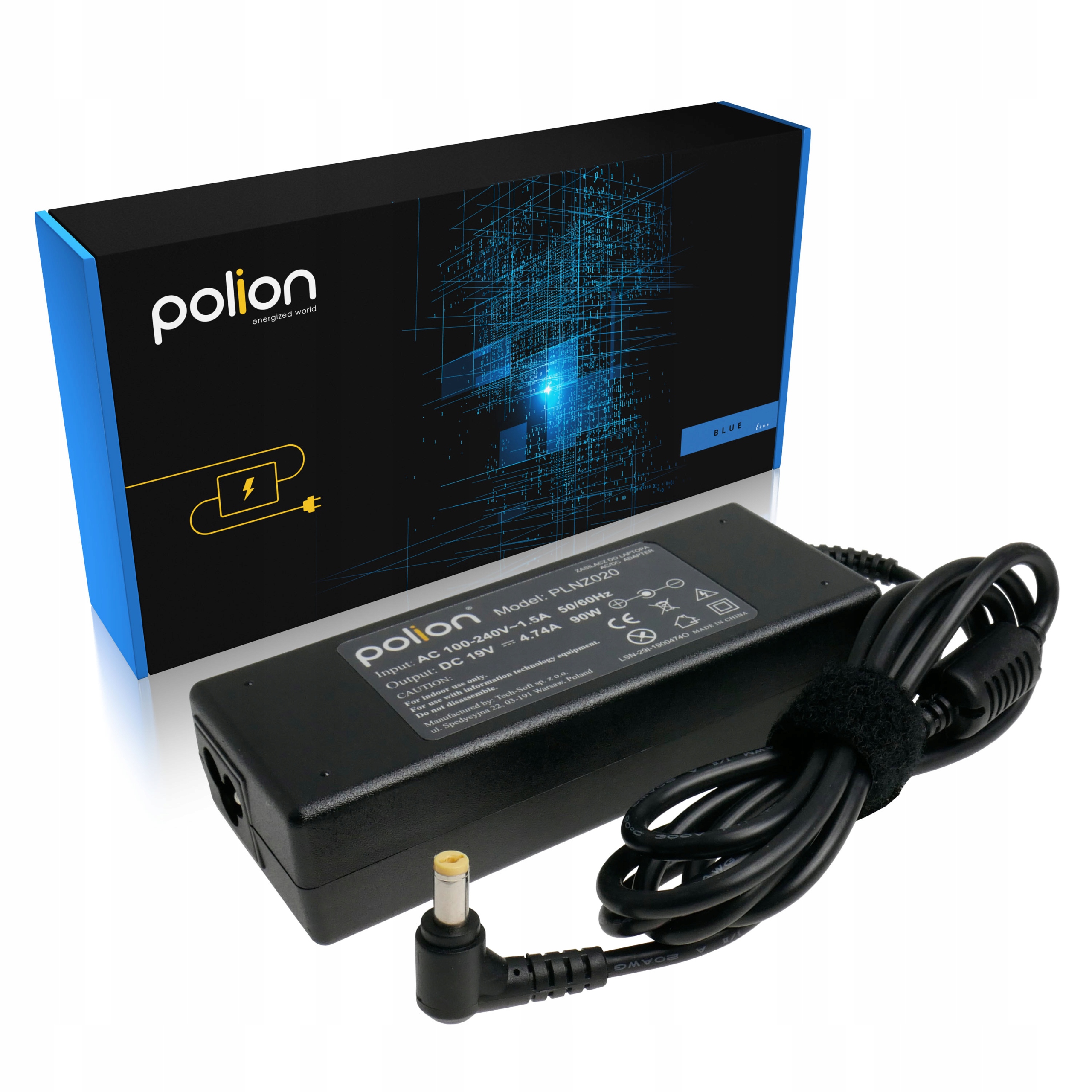 

Zasilacz ładowarka do laptopa Acer 90W 19V 5,5x1,7