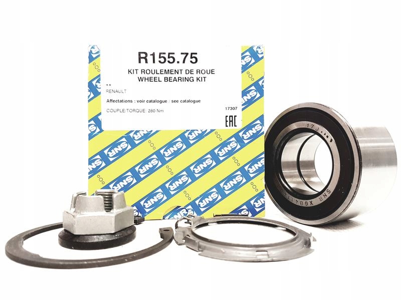 R155.75 - ПІДШИПНИК ПЕРЕДНЬОГО КОЛЕСА SNR ДЛЯ NISSAN MICRA III NOTE