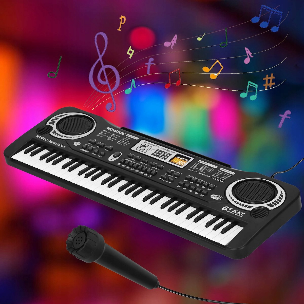 KEYBOARD Organy Pianino DLA DZIECI Organki Elektryczne + Mikrofon Pianinko Rodzaj organy